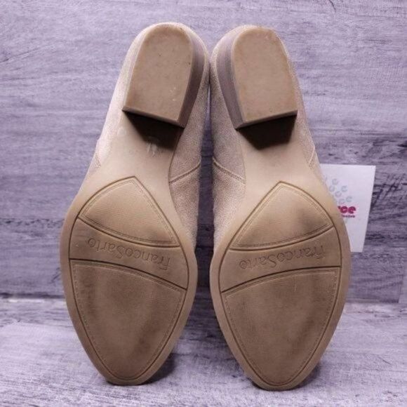 Franco Sarto Great Seppia Western Suede Heeled Ankle Boot Tan Women's sz 7.5 - Picture 7 of 9
